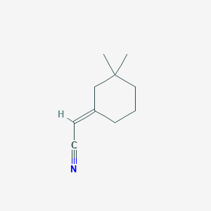 molecular formula C10H15N B12077780 (E)-2-(3,3-Dimethylcyclohexylidene)acetonitrile 