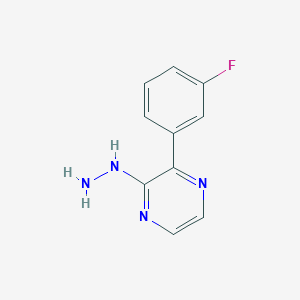molecular formula C10H9FN4 B12077800 2-(3-Fluorophenyl)-3-hydrazinylpyrazine 