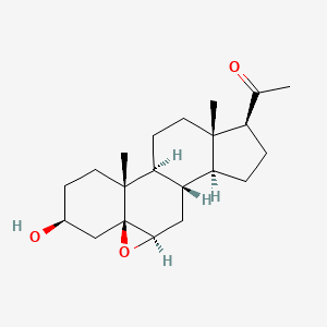 molecular formula C21H32O3 B1207781 5beta,6beta-Epoxy-3beta-hydroxypregnan-20-one CAS No. 6585-70-2