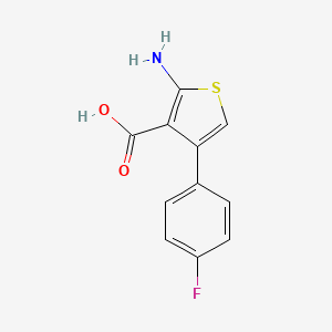 molecular formula C11H8FNO2S B12077929 2-amino-4-(4-fluorophenyl)thiophene-3-carboxylic Acid 