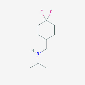 molecular formula C10H19F2N B12077969 [(4,4-Difluorocyclohexyl)methyl](propan-2-yl)amine 