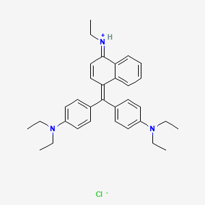 molecular formula C33H40ClN3 B1207797 Basic blue 7 CAS No. 2390-60-5