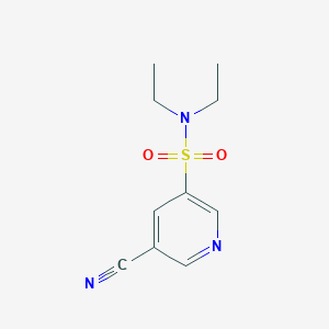 molecular formula C10H13N3O2S B12078006 5-Cyano-N,N-diethylpyridine-3-sulfonamide 