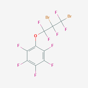 molecular formula C9Br2F10O B12078052 (2,3-Dibromopentafluoropropoxy)pentafluorobenzene 