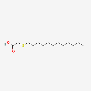 molecular formula C14H28O2S B1207806 Acetic acid, (dodecylthio)- CAS No. 13753-71-4