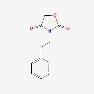 molecular formula C11H11NO3 B12078077 3-(2-Phenylethyl)-1,3-oxazolidine-2,4-dione 