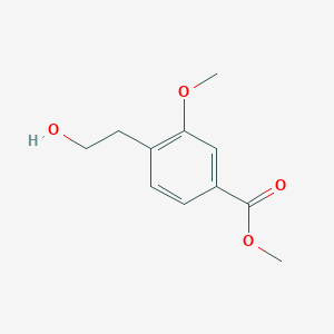 molecular formula C11H14O4 B12078096 Methyl 4-(2-hydroxyethyl)-3-methoxybenzoate 