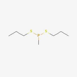 molecular formula C7H17PS2 B12078115 Phosphonodithious acid, methyl-, dipropyl ester CAS No. 999-34-8
