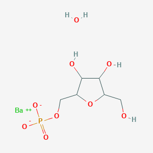 molecular formula C6H13BaO9P B12078122 D-Mannitol, 2,5-anhydro-, 1-(dihydrogen phosphate) 
