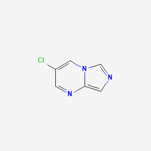molecular formula C6H4ClN3 B12078128 3-Chloroimidazo[1,5-a]pyrimidine 
