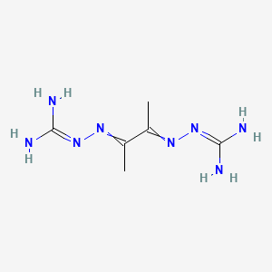 molecular formula C6H14N8 B1207813 Dimethylglyoxal bis(amidinohydrazone) 