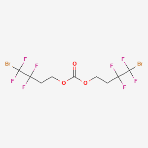 molecular formula C9H8Br2F8O3 B12078182 Bis(4-bromo-3,3,4,4-tetrafluorobutyl) carbonate 