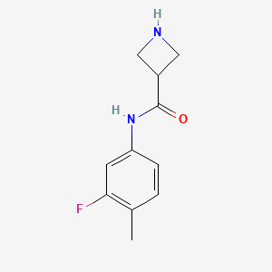 molecular formula C11H13FN2O B12078239 N-(3-fluoro-4-methylphenyl)azetidine-3-carboxamide 
