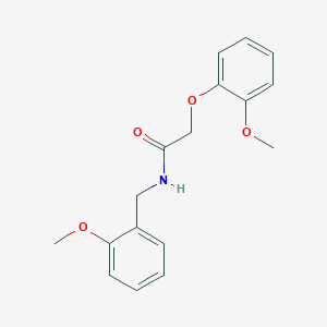 molecular formula C17H19NO4 B1207825 2-(2-methoxyphenoxy)-N-[(2-methoxyphenyl)methyl]acetamide 