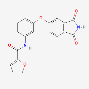 N-[3-[(1,3-dioxo-5-isoindolyl)oxy]phenyl]-2-furancarboxamide