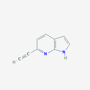 molecular formula C9H6N2 B120783 6-ethynyl-1H-pyrrolo[2,3-b]pyridine CAS No. 145901-16-2