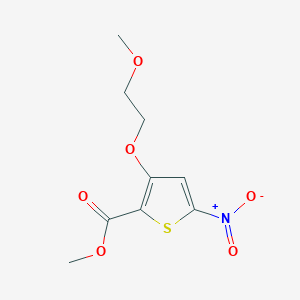 molecular formula C9H11NO6S B12078338 Methyl 3-(2-methoxyethoxy)-5-nitrothiophene-2-carboxylate 