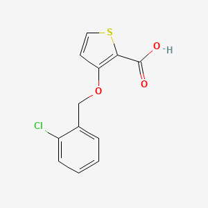 molecular formula C12H9ClO3S B12078433 3-((2-Chlorobenzyl)oxy)thiophene-2-carboxylic acid 