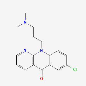 molecular formula C17H18ClN3O B1207846 Benzonaphthyridone CAS No. 28907-44-0