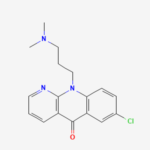 10-(3-Dimethylaminopropyl)-7-chlorobenzo(b)(1,8)naphthyrid-5-one