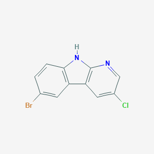 molecular formula C11H6BrClN2 B12078479 6-bromo-3-chloro-9H-pyrido[2,3-b]indole 