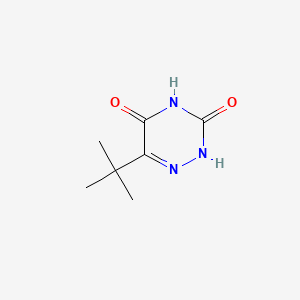 1,2,4-Triazine-3,5(2H,4H)-dione, 6-(1,1-dimethylethyl)-