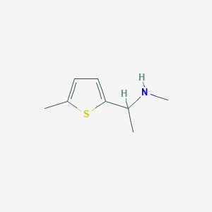 molecular formula C8H13NS B12078527 Methyl[1-(5-methylthiophen-2-YL)ethyl]amine 