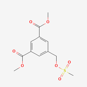 molecular formula C12H14O7S B12078540 Dimethyl 5-(((methylsulfonyl)oxy)methyl)isophthalate 