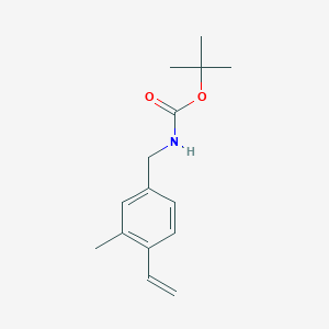 molecular formula C15H21NO2 B12078566 tert-Butyl 3-methyl-4-vinylbenzylcarbamate 