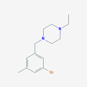 molecular formula C14H21BrN2 B12078599 1-(3-Bromo-5-methylbenzyl)-4-ethylpiperazine 