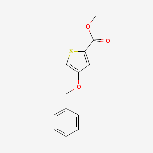 molecular formula C13H12O3S B12078604 Methyl 4-(benzyloxy)thiophene-2-carboxylate 