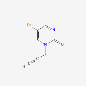 molecular formula C7H5BrN2O B1207863 1-Propargyl-5-bromopyrimidin-2-one CAS No. 63331-28-2