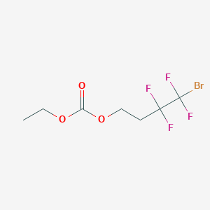 molecular formula C7H9BrF4O3 B12078640 4-Bromo-3,3,4,4-tetrafluorobutyl ethyl carbonate 