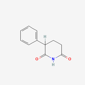 molecular formula C11H11NO2 B1207870 2,6-Piperidinedione, 3-phenyl- CAS No. 14149-34-9