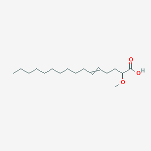 molecular formula C17H32O3 B1207879 2-甲氧基-5-十六碳烯酸 