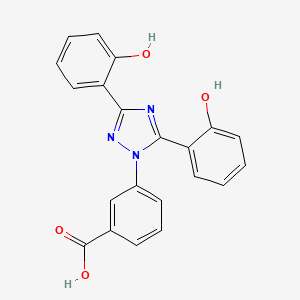 molecular formula C21H15N3O4 B12078832 Deferasirox meta isomer CAS No. 2254105-61-6