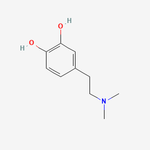 molecular formula C10H15NO2 B1207889 N,N-Dimethyldopamine CAS No. 21581-37-3