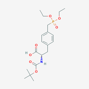 molecular formula C19H30NO7P B120789 N-Boc-(4-diethylphosphonomethyl)-L-phenylalanine CAS No. 142348-55-8
