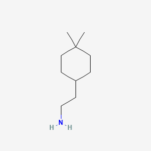 molecular formula C10H21N B12078963 2-(4,4-Dimethylcyclohexyl)ethan-1-amine 