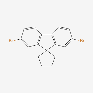 molecular formula C17H14Br2 B12078965 2',7'-Dibromospiro[cyclopentane-1,9'-fluorene] CAS No. 441771-49-9
