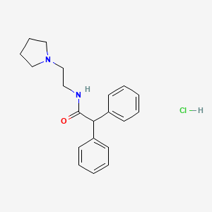 molecular formula C20H25ClN2O B1207902 N-(2'-Pyrrolidinoethyl)diphenylacetamide hydrochloride CAS No. 63207-78-3