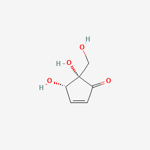 molecular formula C6H8O4 B1207903 Pentenomycin I CAS No. 49644-25-9