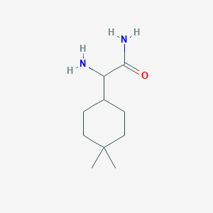 molecular formula C10H20N2O B12079046 2-Amino-2-(4,4-dimethylcyclohexyl)acetamide 