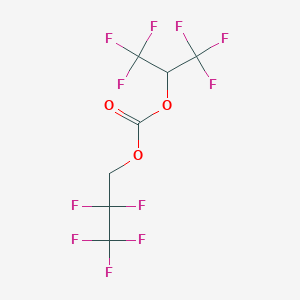molecular formula C7H3F11O3 B12079129 Hexafluoroisopropyl 2,2,3,3,3-pentafluoropropyl carbonate 
