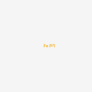 molecular formula Fe B1207913 Iron, isotope of mass 57 CAS No. 14762-69-7