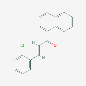 molecular formula C19H13ClO B12079135 3-(2-Chlorophenyl)-1-(1-naphthyl)prop-2-en-1-one 