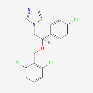 molecular formula C18H15Cl3N2O B1207916 Orconazole CAS No. 66778-37-8
