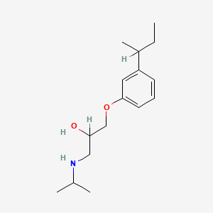 molecular formula C16H27NO2 B1207917 3-[3-(1-Methylpropyl)phenoxy]-1-(isopropylamino)-2-propanol 