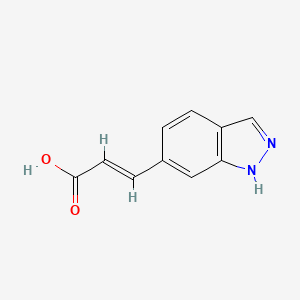 molecular formula C10H8N2O2 B12079203 (2E)-3-(1H-Indazol-6-yl)acrylic acid 