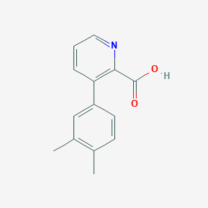 molecular formula C14H13NO2 B12079227 3-(3,4-Dimethylphenyl)pyridine-2-carboxylic acid 